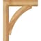 Ekena Millwork Thorton Block Rough Sawn Bracket w/ Offset Brace, Western Red Cedar, 6"W x 24"D x 28"H BKT0604X24X28THR05RWR - alternate 3